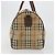 Borsa Boston Burberrys Nova Check PVC Beige Oro Auth 188601 D'oro - vista 4