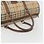 Borsa Boston Burberrys Nova Check PVC Beige Oro Auth 188601 D'oro - vista 7