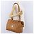 Bolsa Tote MCM Vicetos Logogram em PVC e couro marrom com detalhes dourados Auth BA14482A - vista 22