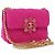 CHANEL Mini Matelasse 18 Chain Shoulder Bag tweed Pink Gold CC Auth 192078SM Rosa D'oro