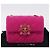 CHANEL Mini Matelasse 18 Chain Shoulder Bag tweed Pink Gold CC Auth 192078SM Rosa D'oro - vista 12