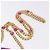 CHANEL Mini Matelasse 18 Chain Shoulder Bag tweed Pink Gold CC Auth 192078SM Rosa D'oro - vista 14
