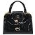 Borsa SAINT LAURENT in pelle vernice nera e oro Auth 193027A Nero D'oro - vista 13