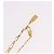 Collana SAINT LAURENT Initials Cointop Metal Gold Tone Auth SW2536 - vista 13