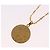 Collana SAINT LAURENT Initials Cointop Metal Gold Tone Auth SW2536 - vista 9