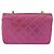 CHANEL Matelasse Chain Shoulder Bag Satin Pink Gold CC Auth 192128 Rosa D'oro - vista 2