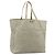 Miu Miu Tote Bag Leder Beige Silber Auth 192293
