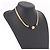 Collana Choker Christian Dior Lacquer Design Metallo Tonalità Oro Auth SW2529 - vista 16