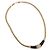 Collana Choker Christian Dior Lacquer Design Metallo Tonalità Oro Auth SW2529 - vista 2