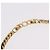 Collana Choker Christian Dior Lacquer Design Metallo Tonalità Oro Auth SW2529 - vista 6