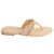 Sandali Chanel beige in pelle taglia 38