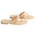 Sandali Chanel beige in pelle taglia 38 - vista 3