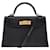 Hermès Borsa HERMES Kelly Mini in Pelle Nera - 103748 Nero