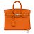 Hermès Borsa HERMES Birkin 25 in Pelle Arancione - 103752