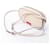 Sac bandoulière en cuir Valentino Garavani V logo Rose Beige  - vue 2