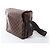 Borsa a tracolla Louis Vuitton Naviglio Damier Ebene marrone N45255 Rosso - vista 4