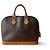 Bolsa Louis Vuitton Alma de couro marrom e dourado