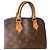 Bolsa Louis Vuitton Alma de couro marrom e dourado - vista 3