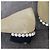 Ballerine bicolore Chanel con tacco impreziosito da perle Nero Beige - vista 12