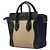 Céline Borsa Celine Luggage Nano Shopper Nero Beige Blu navy - vista 2