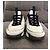 Sneakers Chanel CC Logo in pelle e camoscio Nero Bianco Beige - vista 2
