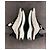 Sneakers Chanel CC Logo in pelle e camoscio Nero Bianco Beige - vista 6