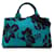 Borsa a mano con placca logo Triangle Prada Blu Blu navy