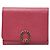 Bulgari Cartera tríptico de cuero rosa Bvlgari