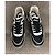 Sneakers Chanel CC Logo Nero Bianco - vista 3