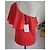 Zapa Paris Top rojo asimétrico con volantes Roja - vista 2