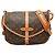 Borsa a tracolla Louis Vuitton Monogram Saumur 30 Marrone