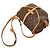 Borsa a tracolla Louis Vuitton Monogram Saumur 30 Marrone - vista 8