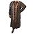 Hermès Vestido largo de seda Zimmermann estampado de cadena Castaño Negro