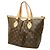 Borsa Louis Vuitton Monogram Palermo PM Marrone - vista 2
