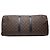 Louis Vuitton Monogram Macassar Keepall Bandoulière 55 Marrone Nero - vista 3