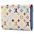 Louis Vuitton Monogram Multicolor Visitenkartenetui Weiß Blau - Ansicht 2