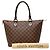 Borsa Tote Louis Vuitton Damier Saleya PM Marrone - vista 13