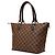 Borsa Tote Louis Vuitton Damier Saleya PM Marrone - vista 2