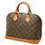 Borsa Louis Vuitton Monogram Alma PM Marrone - vista 2