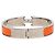 Hermès Pulsera Bangle Click H PM Hermes Plata Naranja Crudo - vista 3