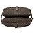 Borsa a tracolla Louis Vuitton Monogram Mini Lin Saumur 30 Marrone scuro - vista 3