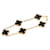 Bracelet Vintage Alhambra 5P Onyx de Van Cleef & Arpels Noir Doré  - vue 4