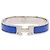 Hermès Hermes Click H GM Emaille Armreif Silber Blau