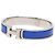 Hermès Hermes Click H GM Emaille Armreif Silber Blau - Ansicht 2