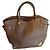 Salvatore Ferragamo Borsa Tote in Pelle Marrone Taupe