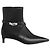 Hermès Botines Nice en napa con hebilla Kelly Negro