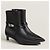 Hermès Botines Nice en napa con hebilla Kelly Negro - vista 11