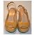 Stuart Weitzman Sandali con zeppa in vernice gialla Giallo Senape - vista 2