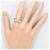 Autre Marque PT900 Platinring mit Diamant - Ansicht 6