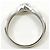 Autre Marque PT900 Platinring mit Diamant - Ansicht 2